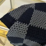 Louis Vuitton Damier Jacquard Kortärmad Bomullsjerseyskjorta Herr 1AFXS2