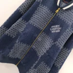 Louis Vuitton Herren Damier Stepp-Baumwollbomber 1AFXOM