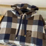 Louis Vuitton Damen Damier Kaschmir und Wollmischung Hoodie 1AFXJV