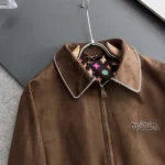 Louis Vuitton Bomber in pelle di vitello scamosciata ricamata da donna 1AFPWH