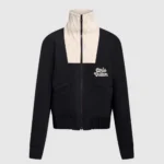 Louis Vuitton Damen Technischer Blouson mit gestricktem Kragen und Stickerei 1AFPU4