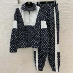 Pantaloni da tuta tecnici con stampa monogramma Louis Vuitton da donna 1AFWQ9