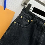 Louis Vuitton Women Nautical LV Patch Denim Mini Skirt 1AFLL2