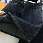 Louis Vuitton Women Nautical LV Patch Denim Mini Skirt 1AFLL2