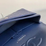 Chanel Damhandväska Classic 11.12 i Lammskinn - Marinblå