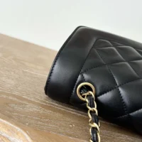 Chanel Women Flap Bag in Lambskin and Patent Calfskin-Black (2)