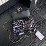 Chanel Women Flap Bag in Sequins & Gold-Tone Metal-Black