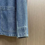 Dior Men Charm Overshirt Blue Cotton Twill 493D498A383X