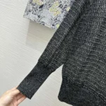 Dior Women Ascot Sweater Black Mohair Alpaca and Silk Blend Knit