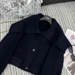 Dior Women Bomber Jacket with Oversized Collar 450C37P1116