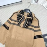 Dior Women DiorAlps Three-Quarter Sleeve Hooded Sweater Pink Wool