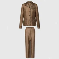 Louis Vuitton Men Inverted Mahina PajamaShirt Set 1