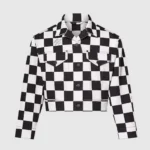 Louis Vuitton Women Cropped Damier Denim Jacket 1AGAC5