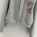 Louis Vuitton Women Travel Stamp Cropped Hoodie 1AGDAG