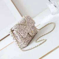 Chanel Women Evening Bag Sequins Gold Tone Metal AS4298 (1)