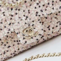 Chanel Women Evening Bag Sequins Gold Tone Metal AS4298 (1)