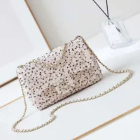 Chanel Women Evening Bag Sequins Gold Tone Metal AS4298 (1)