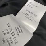 DiorAlps Bältad Pufferväst Svart Quilted Teknisk Taft Jacquard