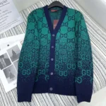 Cardigan in lana jacquard GG Degrade ‎795012XKD423529