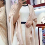 Gucci Unisex GG Lamé Jacquard Scialle-Beige 6948393G7209400