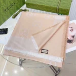 Gucci Unisex GG Lamé Jacquard Scialle-Beige 6948393G7209400