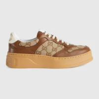 Gucci Unisex GG Trainers with Beige and ebony Orignal GG canvas (1)