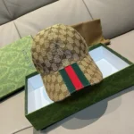 Cappello da baseball Gucci unisex originale GG - Beige 7890164HBA89784
