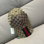 Cappello da baseball Gucci unisex originale GG - Beige 7890164HBA89784