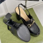 Gucci Women Horsebit Platform Loafer Slingback 805308AAD4U1000