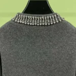 Cárdigan Gucci de lana acanalada y acolchado para mujer 807741XKEFH1189