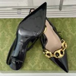 Gucci Women Slingback with Gucci Marina Chain 794372BNC801000