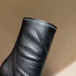 Louis Vuitton LV Women Calfskin Monogram Patti Wedge Half Boots-Black