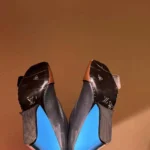 Louis Vuitton LV Women Calfskin Monogram Patti Wedge Half Boots-White