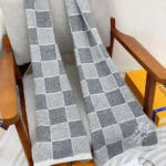 Louis Vuitton Unisex Damier Heritage Scarf-Dark Grey M92637