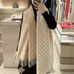 Louis Vuitton Unisex Game On Scarf-Beige M76900