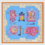 Louis Vuitton Unisex LV Locks Square 90-Blue M79933