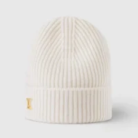 Louis Vuitton Unisex LV Spark Beanie-White M77882 (1)