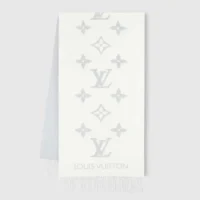 Louis Vuitton Unisex Reykjavik Scarf-Light Grey M90838 (2)