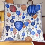 Louis Vuitton Women Up And Away Square 90-Blue M78448