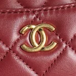 Chanel Damen Classic 11.12 Handtasche aus genarbtem, glänzendem Kalbsleder, goldfarbenes Metall, Weiß