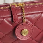 Chanel Damen Classic 11.12 Handtasche aus genarbtem, glänzendem Kalbsleder, goldfarbenes Metall, Weiß