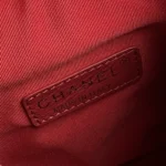 Chanel Women Small Camera Case Shiny Crumpled Lambskin Gold Tone Metal-Burgundy