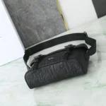 Dior Herr Hit the Road Messengerväska med klaff Svart Dior Gravity Läder