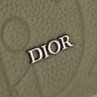 Dior Men Rider 2.0 Zipped Messenger Bag Khaki Dior Gravity Leather and Khaki Grained Calfskin (1)
