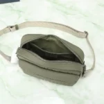 Dior Men Rider 2.0 Zipped Messenger Bag Khaki Dior Gravity Leather and Khaki Grained Calfskin