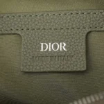 Dior Men Rider 2.0 Zipped Messenger Bag Khaki Dior Gravity Leather and Khaki Grained Calfskin