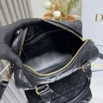 Dior Women Dior Groove 25 Bag Black Macrocannage Calfskin