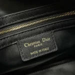 Dior Women Dior Groove 25 Bag Black Macrocannage Calfskin