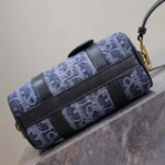 Dior Groove 20 Tasche aus blauem Dior Oblique Jacquard-Denim für Damen