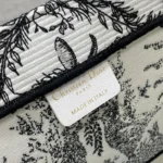 Dior Women Large Dior Book Tote White and Black Toile de Jouy Soleil Embroidery